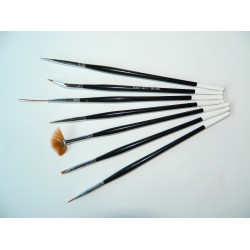 Set pensule profesionale din par natural 03